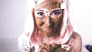 pretty scat-girl and husband, full HD