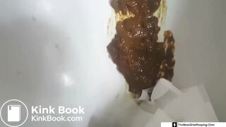 Chubby With A Big Ass Drinks Coffee Then Shit On Toilet