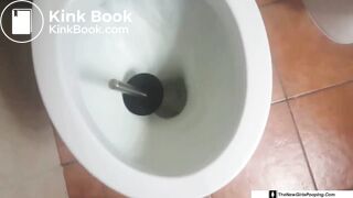 Chubby With A Big Ass Drinks Coffee Then Shit On Toilet