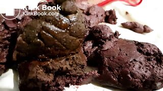 female panty pooping thick turd