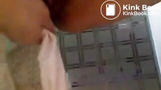 Asian Girl Shits on Towel