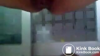 Asian Girl Shits on Towel