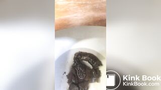 Sexy teen runny toilet poop