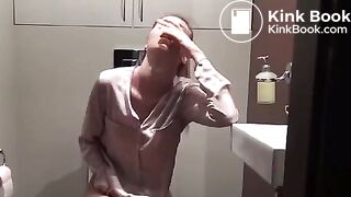 Cute teen records herself pooping