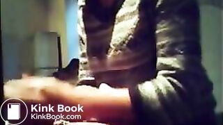 pooping on the toilet - porn under the sink