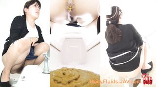 Japanese pooping in toilet collection - video 2