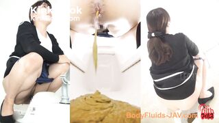 Japanese pooping in toilet collection - video 2