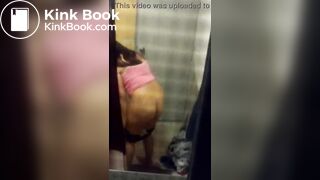 girl cleaning her butt