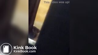 girl cleaning her butt