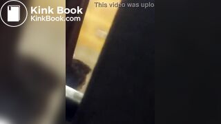 girl cleaning her butt