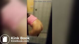 girl cleaning her butt