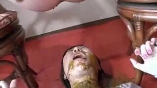 Japanese lesbian scat - video 8