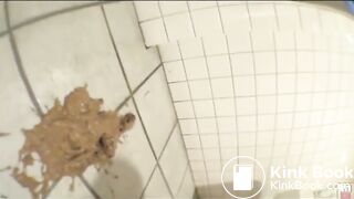 Jap Restroom floor scat