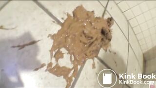 Jap Restroom floor scat