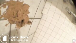 Jap Restroom floor scat