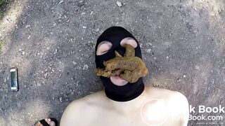 She took him outside and shit in his face.