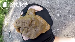 She took him outside and shit in his face.