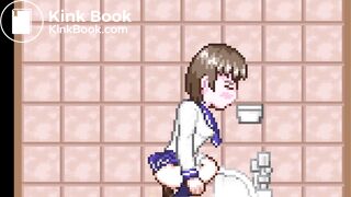 The ninja who peeps out 2（squat toilet｛side｝）