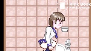 The ninja who peeps out 2（squat toilet｛side｝）