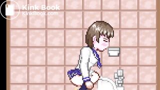 The ninja who peeps out 2（squat toilet｛side｝）