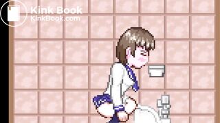 The ninja who peeps out 2（squat toilet｛side｝）