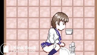 The ninja who peeps out 2（squat toilet｛side｝）