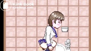 The ninja who peeps out 2（squat toilet｛side｝）