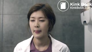 Korean girl in the man's toilet 2