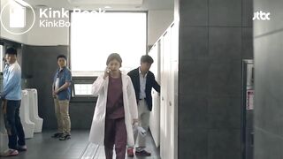Korean girl in the man's toilet 2