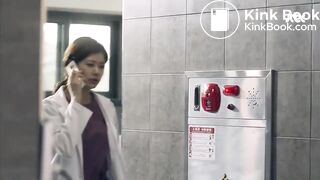 Korean girl in the man's toilet 2