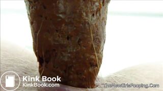 extremly close pooping footage