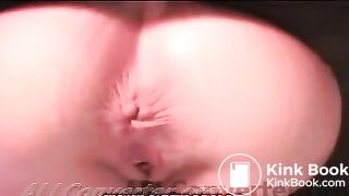 woman pooping at close perspective