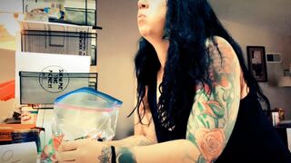 pretty pudgy girl has diarrhea