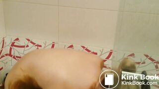 sexy Russian with a mask pooping - video 3
