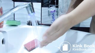 sexy girl pooping on toilet - video 2