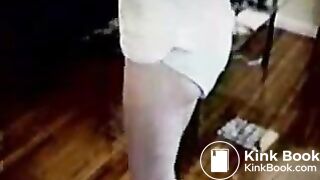 Backwards on a chair