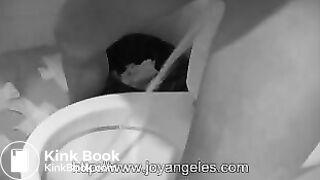 Brunette poops - video 2