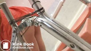 Cute Mistress feed the slave with scat