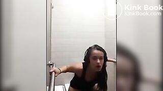 Serenity ... pooping in public toilet