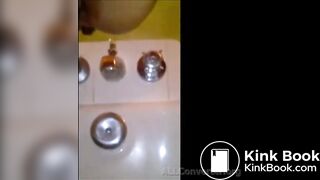 woman giving a birth to a huge log - video 3