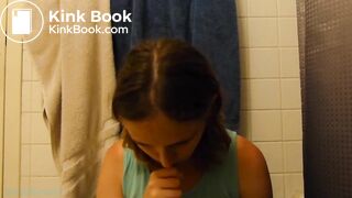 sexy and cute girl shitting