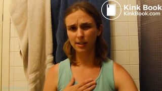 sexy and cute girl shitting