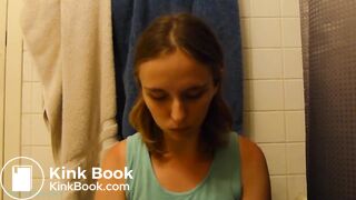 sexy and cute girl shitting