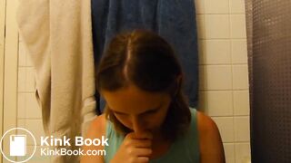 sexy and cute girl shitting