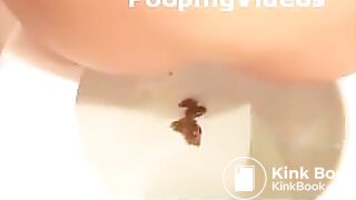 Two girls pooping on the toilet