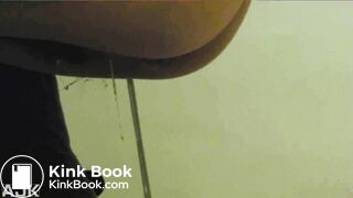 Chinese girl pooping 01