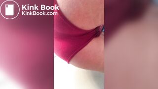 My girlfriend pooping her panties