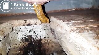 selfie of shitting in public toilet