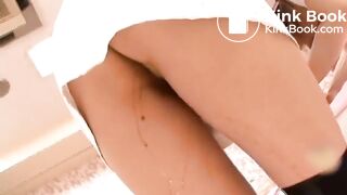 Liquid diarrhea in white pants