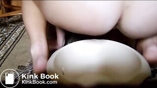 Polish girl pooping into potty 8